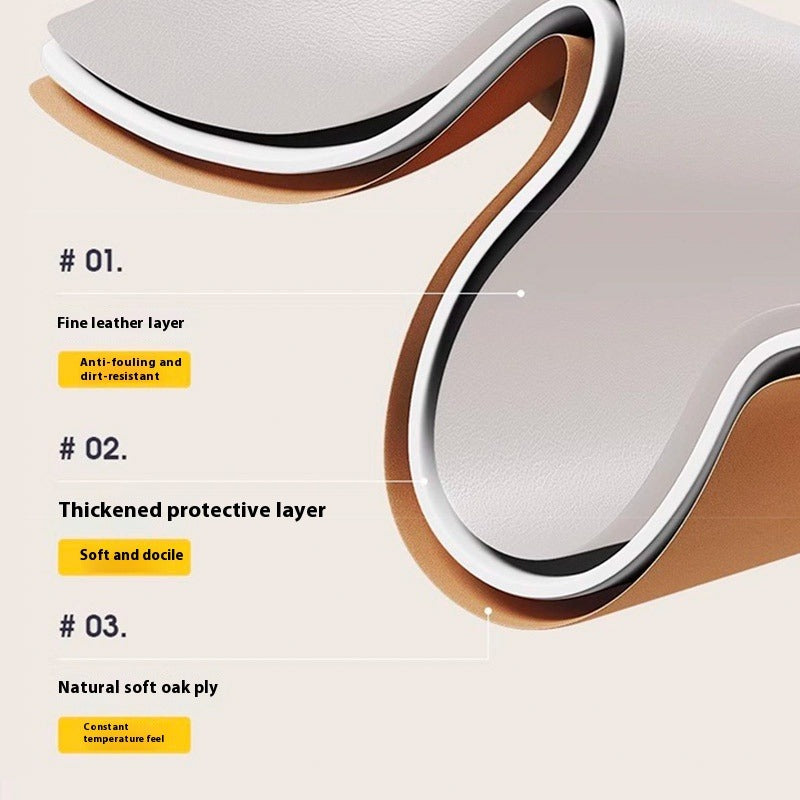 Cork Leather Dual-Sided Desk Mouse Pad