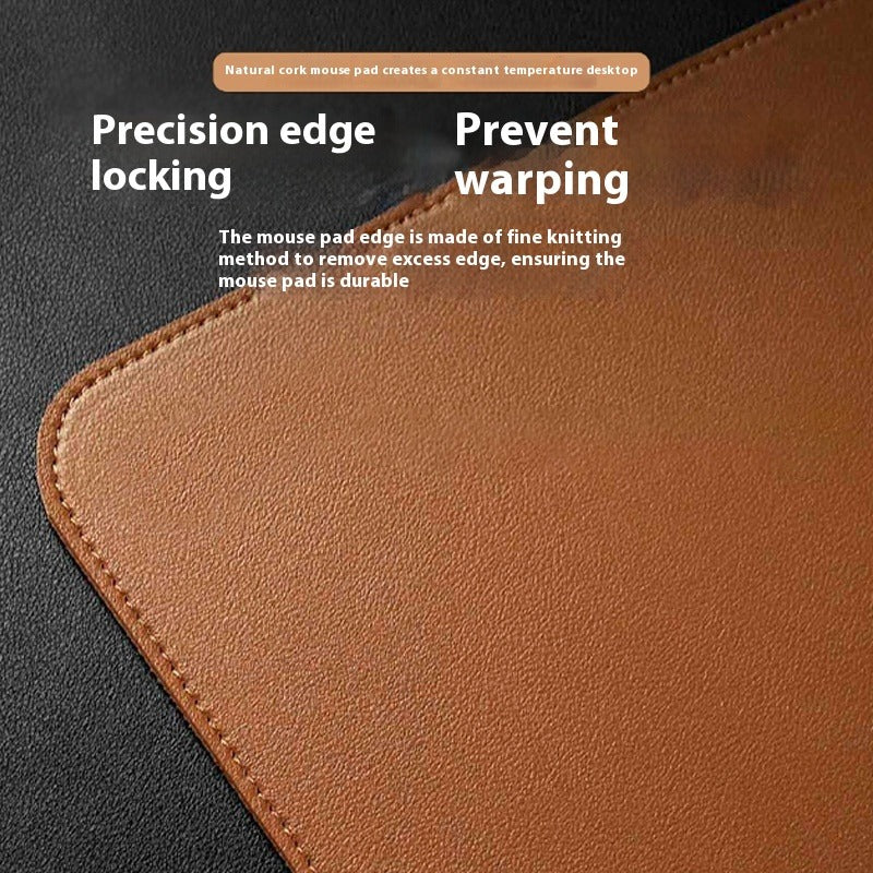 Cork Leather Dual-Sided Desk Mouse Pad