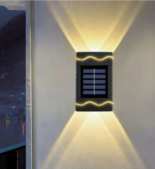 Solar LED Outdoor Wall Lamp, Modern Energy-Efficient Garden Light