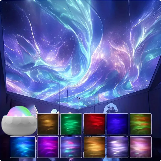 LED Night Lamp – Water Projection Ambience Light